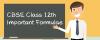 Photo for CBSE Class 12 Important Formulae