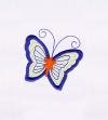 Photo for BLUE AND ORANGE BUTTERFLY APPLIQUE EMBROIDERY DESIGN