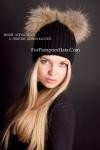 Photo for Beanie fur hats with fur pompoms/bobbles