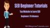 Photo for SEO Beginner Tutorials