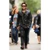 Photo for JARED LETO MEN’S BLACK BIKER LEATHER JACKET