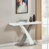 Photo for Stunning White High Gloss Console Table for Sale