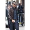 Photo for CRISTIANO RONALDO BROWN BOMBER LEATHER JACKET