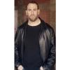 Photo for DONNIE WAHLBERG BLUE BLOODS TV SHOW BLACK LEATHER JACKET