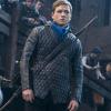 Photo for Robin Hood Taron Egerton Quilted Hoodie Black Leather Coat