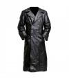 Photo for Officer Military German Classic Leather Trench Coat