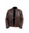 Photo for Tourer Men's Brown Leather Biker Jacket