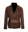 Photo for Hugo Boss Joron D Replica Leather Bomber Brown Jacket