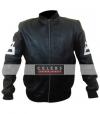 Photo for Mens 8 Ball Black Bomber Leather Jacket