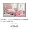 Photo for Revamp your home décor with high-quality Crushed Velvet bed in UK.
