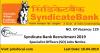 Photo for Syndicate Bank Recruitment 2019 (129) Specialist Officers Jobs Notice