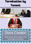 Photo for Legal Document Generator for Termination by Tenant