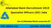Photo for Allahabad Bank Recruitment 2019 (92) Specialist Officers (SO) Jobs