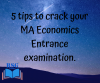 Photo for 5 tips to prepare and crack the MA Economics Entrance Examination