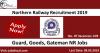 Photo for Northern Railway Recruitment 2019 (678) Guard, Goods, Gateman NR Jobs
