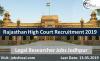 Photo for Rajasthan High Court Recruitment 2019 (38) Legal Researcher Jobs Jodhpur