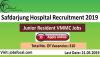 Photo for Safdarjung Hospital Recruitment 2019 -20 310 Junior Resident VMMC Jobs