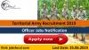 Photo for Territorial Army Recruitment 2019 –20 as Officer Jobs Notification Apply