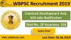 Photo for WBPSC Recruitment 2019 –20 (329) Livestock Development Asst, IDO Jobs Notification