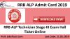 Photo for RRB ALP Technician Admit Card 2019 -20 Stage-III Exam Hall Ticket Online