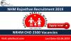 Photo for NHM Rajasthan Recruitment 2019 –20 NRHM CHO 2500 Vacancies Apply