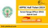 Photo for APPSC Hall Ticket 2019 –20 Download Forest Range Officer (FRO) Admit Card