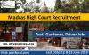 Photo for Madras High Court Recruitment 2019 –20 (234) Asst, Gardener, Driver Jobs