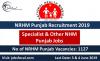 Photo for NRHM Punjab Recruitment 2019 -20 (1127) CHO & Other NHM Punjab Jobs