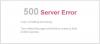 Photo for How To fix 500 internal server error ?