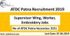 Photo for ATDC Patna Recruitment 2019–20 (3551) Supervisor Wing, Worker, Embroidery