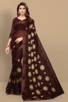 Photo for Shop Latest Brown Colour Sarees Online At Mirraw