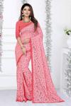 Photo for Shop Latest Pink Colour Sarees Collection At Mirraw