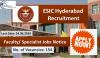 Photo for ESIC Hyderabad Recruitment 2019–20 (154) Faculty/ Specialist Jobs Notice