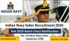 Photo for Indian Navy Sailor Recruitment 2020 Feb Batch (2700) Entry Notification