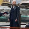 Photo for Mark Strong Shazam Dr. Thaddeus Sivana Fur Black Leather Coat