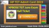 Photo for HP TET Admit Card 2019 -20 Download HPBOSE TGT June Exam Hall Ticket