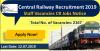 Photo for Central Railway Recruitment 2019 -20 (2167) Staff Vacancies CR Jobs Notice