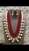Photo for Babosa Sakhi Long Multi Beads kundan Necklace