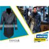 Photo for Dylan McDermott Trench Black Coat at New York City