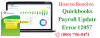 Photo for QuickBooks Payroll Error 12057 – How to Fix