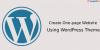 Photo for Simple Tips to Create a one-page Website Using WordPress Theme