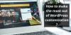 Photo for How to make the most out of WordPress customization?