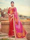 Photo for Buy Latest Colourful Leheriya Sarees Online From Mirraw