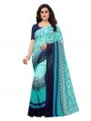 Photo for Buy Designer Turquoise Colour Sarees Online at Mirraw