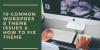 Photo for 10 Common WordPress Theme Issues & How To Fix Theme
