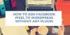 Photo for How to Add Facebook Pixel to WordPress Without Any Plugin