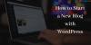 Photo for How to Start a New Blog with WordPress