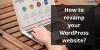 Photo for How to revamp your WordPress website?