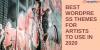 Photo for Best WordPress Themes for Artists to use in 2020