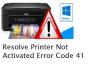 Photo for Easy steps to Fix Printer Not Activated Error Code 41